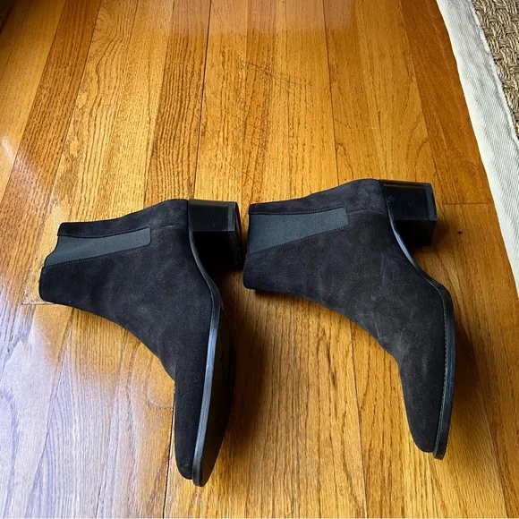 Ann Mashburn Heeled Chelsea Boot Black Suede 41